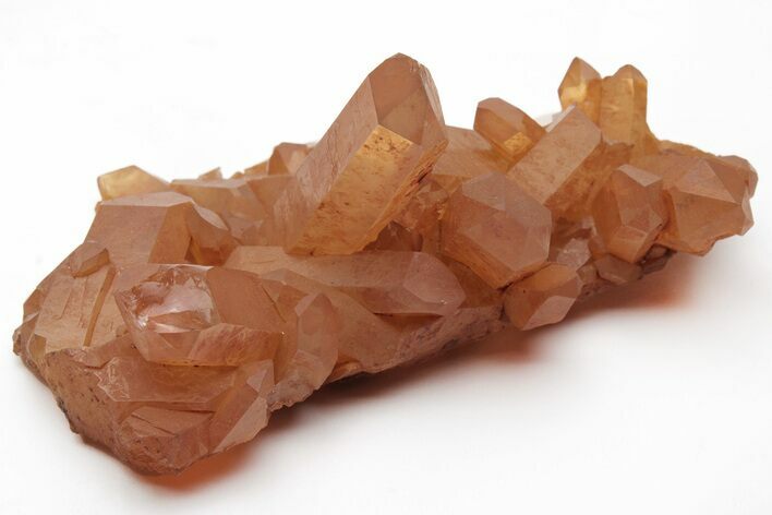 Tangerine Quartz Crystal Cluster - Brazil #212451
